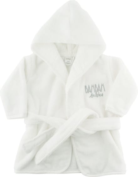BAMBAM Badjasje maat L (74/80) - Wit - Baby cadeau