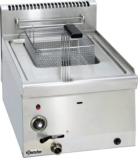 Friteuse - Gas - 60cm Diep - 40cm Breed - 1x 8 Liter - Bartscher 1315113 - Horeca & Professioneel