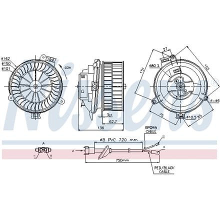 Binnenventilator NISSENS 87153