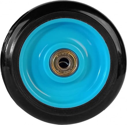 AMIGO wielen stuntstep Wave 100 mm 82A PU zwart/blauw 2 stuks