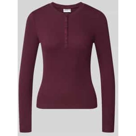 slim fit shirt met lange mouwen van katoenmix