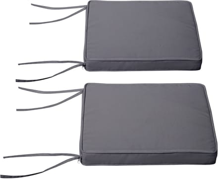 Outsunny - Outdoor zitkussenset - Polyester - 45x45x5cm - Donkergrijs