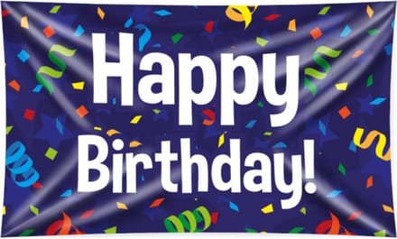 XXL flags - Happy birthday