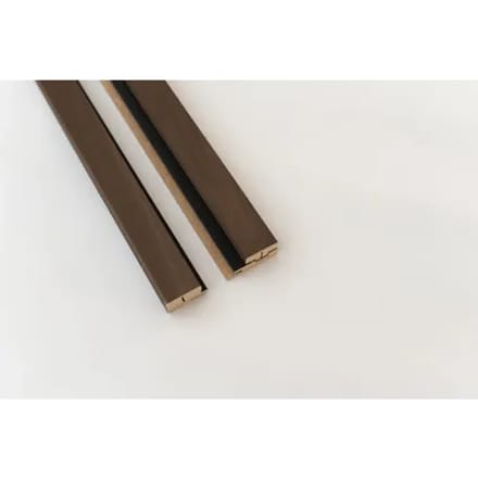 Maestro Latt Afwerkprofielset - Smoked Walnut + Black - 277cm - 71x20mm