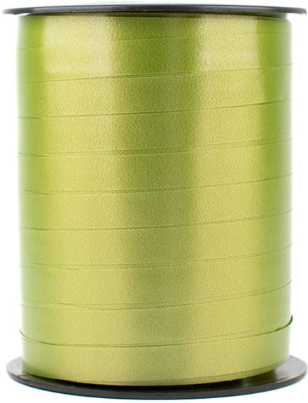 Krullint groen - 10 mm breed - 250 meter lang - Cadeaulint op rol