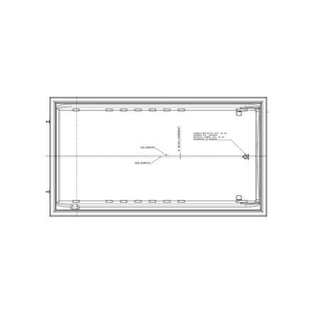 AEG Witte koelkastdeur - 538x979.5mm 8075933013