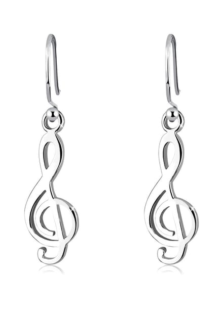 Elli Oorbellen 925 Sterling Zilver Muzieksleutel
