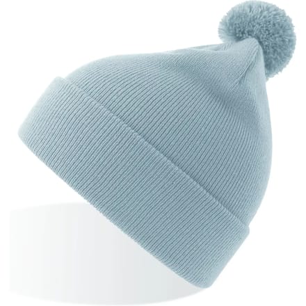 Atlantis Headwear - Kids Wind-s with Pompom Beanie - Light Blue - One Size