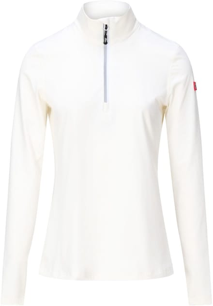 Nordberg dames ski pully - Skien - wit - korte rits - skipully - maat L