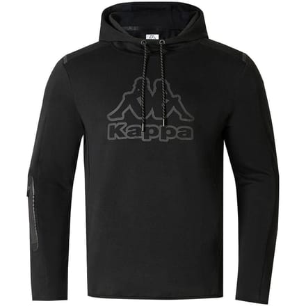 Kappa Heren Pullover Hoodie Katoenmix (Zwart)