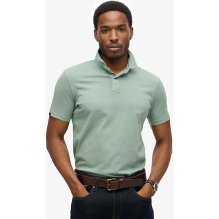 Superdry Essential Jersey Polo Lichtblauw Grootte: S