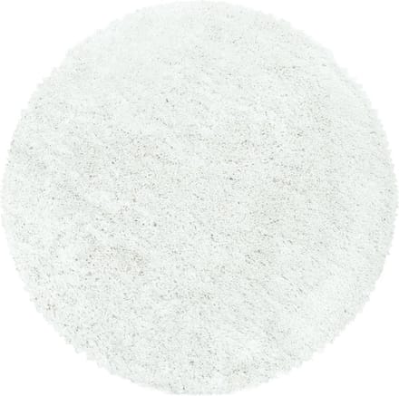 Flycarpets Luna Vloerkleed Rond - Wit - Hoogpolig - 120 cm