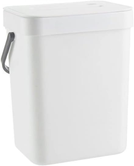 Keuken Compostbak - Afvalbak Deksel - Keuken Afval - Handige Flip-Top - 3 Liter - Wit