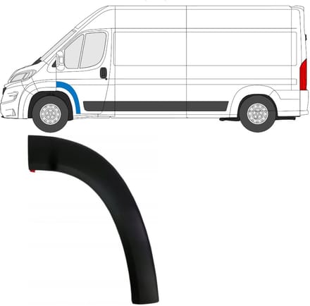 Voordeur sierlijst voor Peugeot Boxer 2018- / Links