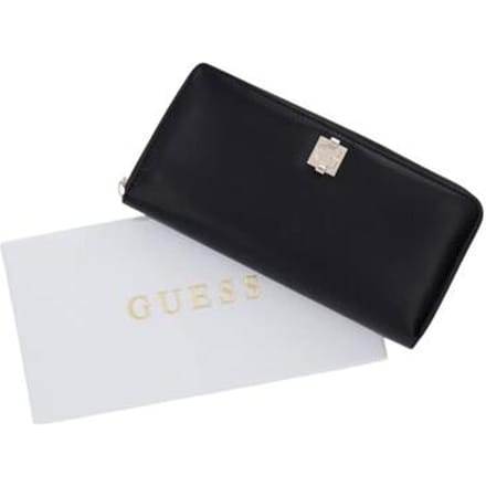 GUESS portemonnee Audrey Logo SLG Zip Around Wallet Black zwart