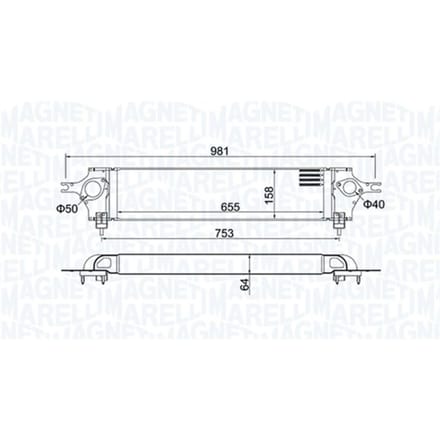 Intercooler MAGNETI MARELLI 351319204390