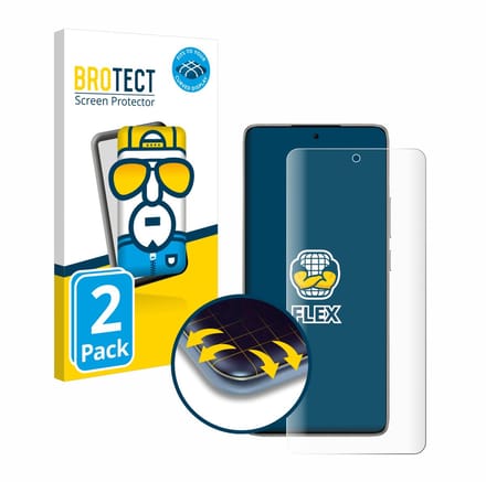 BROTECT - Screenprotector voor Xiaomi 14T - Folie Beschermfolie transparant volledig dekking - 2 Stuks