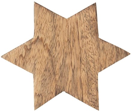 Orion - Houten Onderzetter - Stervorm - 12,5 cm - Beschermend