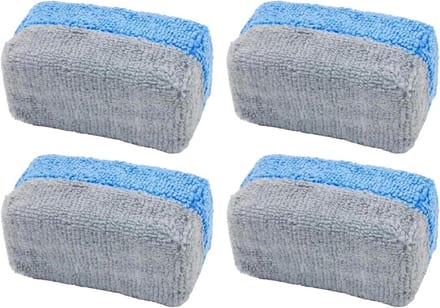 Applicatorpads Microvezel - Spons Auto - Auto Detailen - Krasvrij Gebruik - 4 Stuks - Niet gespecificeerd