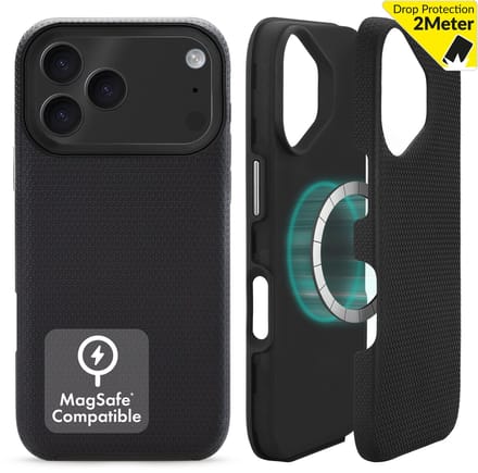 My Style Tough Case - Geschikt voor Apple iPhone 17 Pro Max - Black - Geschikt voor Magsafe opladen