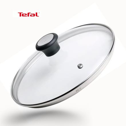 Tefal Glazen Deksel Met Stoom Gat - 24 cm - Hittebestendige Duurzaam Glas