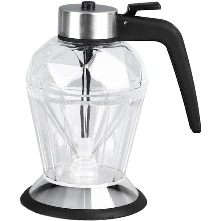 Honing Siroop Dispenser met Standaard Multifunctionele Honingpot Helder Glas Honing Container met Lepel L white