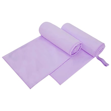 vidaXL - Sporthanddoeken - 2 - st - Paars - 200 - x - 100 - cm - Polyester - en - polyamide