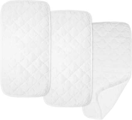 Ultra zachte gewatteerde waterdichte verschoonmat pad - 3 stuks, 29,2 cm x 58,4 cm