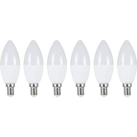 LIVARNO Set van 6 LED-lampen (Kaars E14)