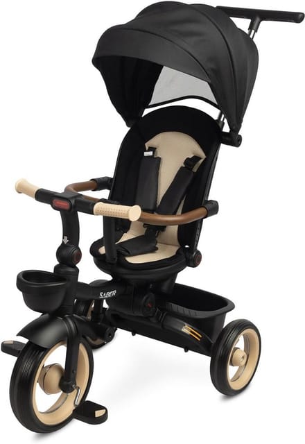 Kinderdriewieler - Loopfiets peuter - Buiten spelen - Modulair ontwerp - 51x104x101cm - Beige