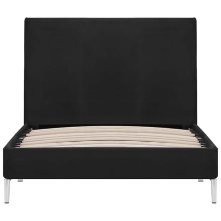 vidaXL - Bedframe - stof - zwart - 90x200 - cm