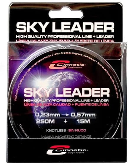 Cinnetic Sky Taps Toelopende Onderlijn 265 M Zwart 0.35-0.57 mm