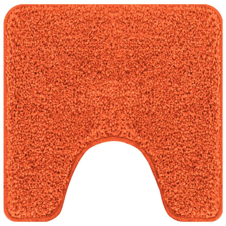vidaXL - Antislip - Badmat - met - Toilet - Uitsnede - Oranje - 50 - x - 50 - cm - PP
