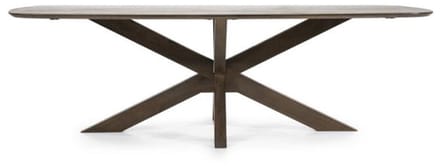 Eleonora Eettafel Nikki Deens ovaal Mangohout 240x100cm - bruin