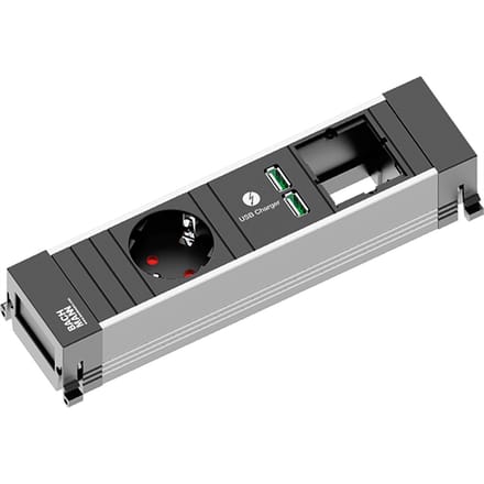 Bachmann 916.0039 power uitbreiding 0,1 m 1 AC-uitgang(en) Zwart