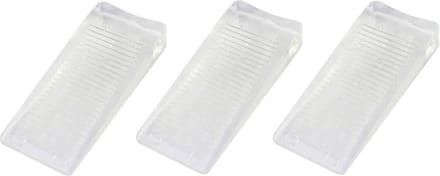 Benson Deurwig - 3x - flexibel rubber - 21 mm - stopper - transparant - deurstop