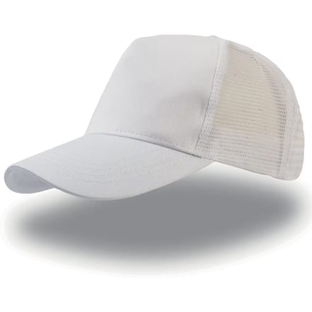 Atlantis Headwear Rapper Cotton Cap AT511 - WHITE/WHITE - One size