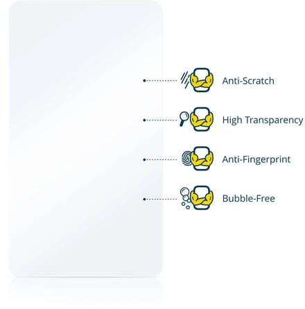 BROTECT - Screenprotector voor Oracle Micros Tablet 721 - Folie Beschermfolie transparant 2 Stuks