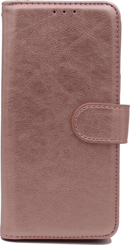 HB Hoesje Geschikt voor Apple iPhone 7 Plus & 8 Plus - Rosegoud - Luxe Kunstlederen Portemonnee Book Case