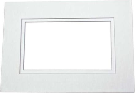 Passepartout Dubbeldik Wit/Wit Kern 40,6x50,8cm (10 stuks)
