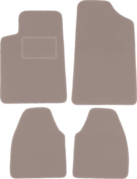 Beige velours matten voor: Citroen C6 sedan (2005-2012)