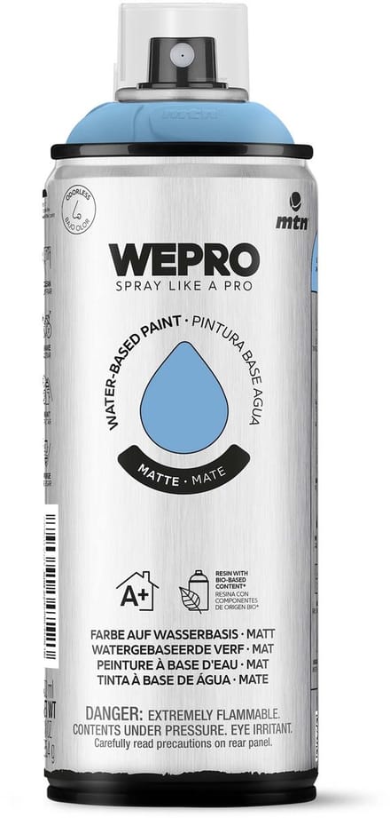 Spuitbus Blauw Spell Mat MTN WEPRO WATER-BASED PAINT 400ML