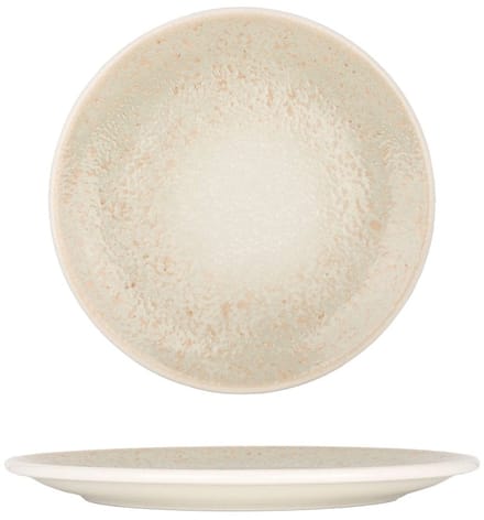 By Bone Dessertbord - Natura - Porselein - 17 cm - set van 6