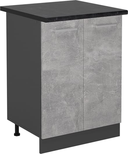 Vicco R-Line Keukenonderkast – 60 cm, WB Antraciet Beton