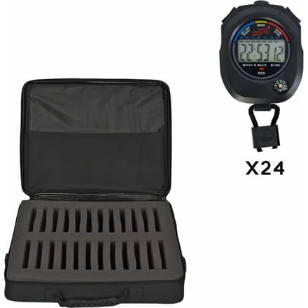 Set van 24 sco stopwatches + zacht etui Digi Sport Instruments