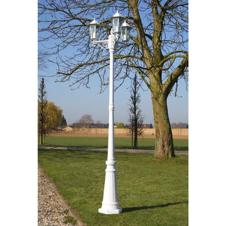 vidaXL - Tuinlantaarn - Kingston - 3-arms - 215 - cm - wit