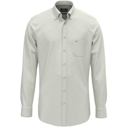 Fynch-Hatton Overhemd Solid Color Premium Washed Oxford Button-Down Avocado / male