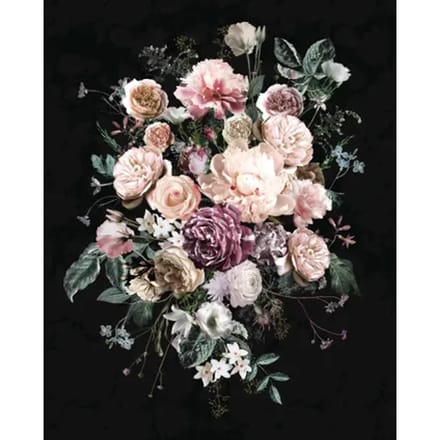 Fotobehang Charming - Zwart - 2,50m X 100cm