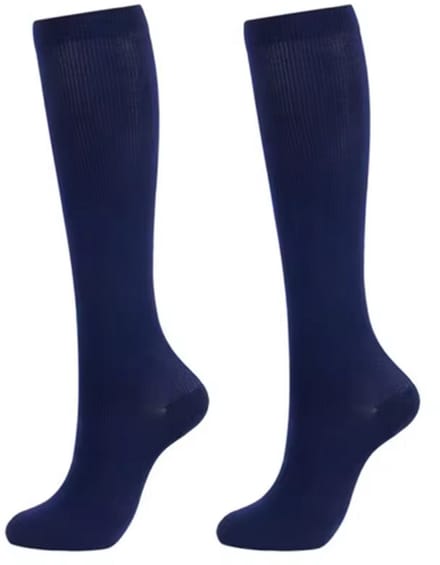 Compressiekousen - Steunkousen - 1 paar - Vrouw - Donkerblauw - Maat S/M