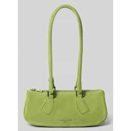 Handtas in velours met labeldetail model 'CECILE'